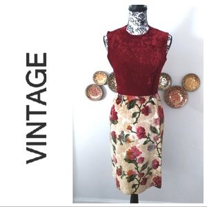 Vintage handmade tapestry/carpet dress
